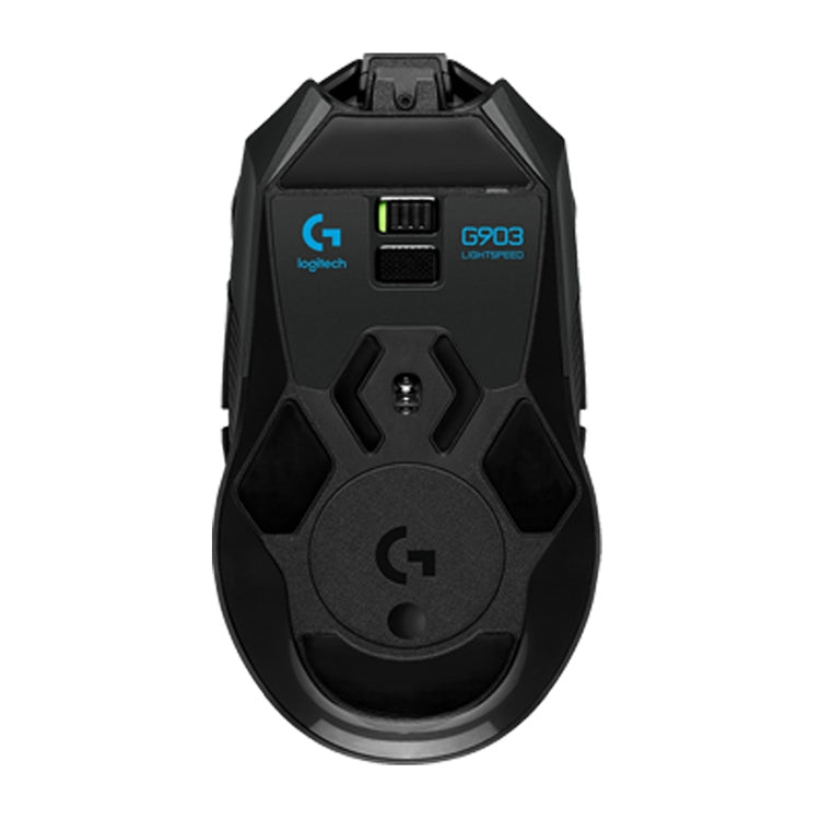 Logitech G903 LIGHTSPEED 16000 DPI 11 pulsanti Sensore HERO 16K Retroilluminazione RGB Mouse da gioco ottico wireless universale per mano sinistra e destra