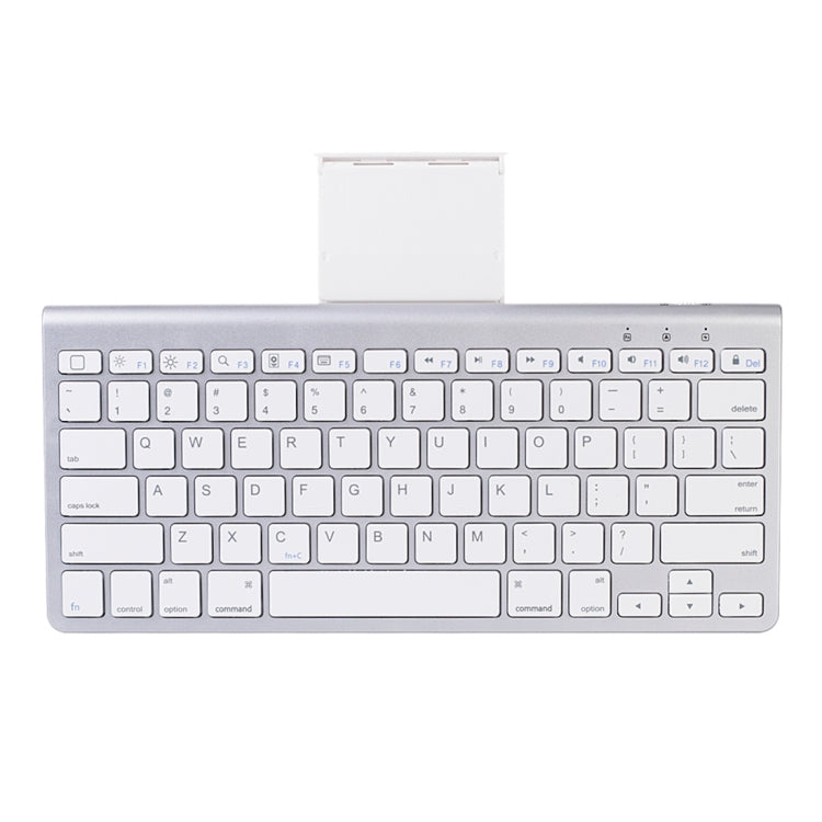MC Saite 460BT 78 tasti Mini tastiera Bluetooth wireless ultrasottile, supporto integrato, supporto sistema Android / iOS / Windows (argento)