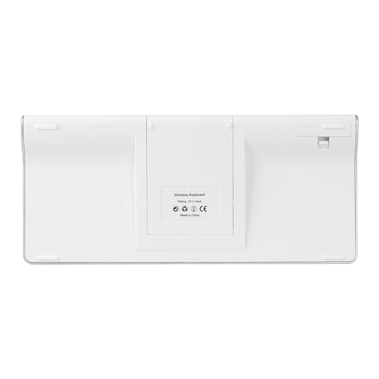 MC Saite 460BT 78 tasti Mini tastiera Bluetooth wireless ultrasottile, supporto integrato, supporto sistema Android / iOS / Windows (argento)
