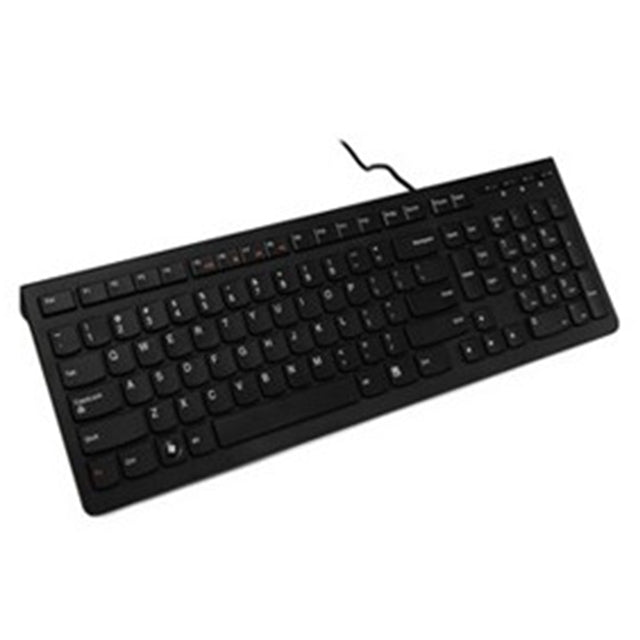 Lenovo K5819 Office Tastiera cablata ultrasottile semplice, K5819 (Black), K5819 (White)