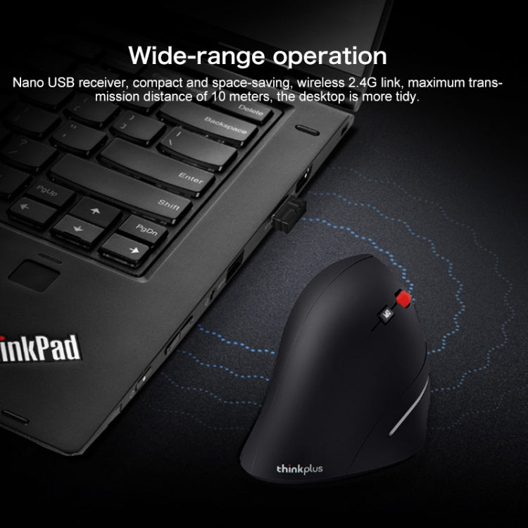Mouse wireless dal design ergonomico Lenovo thinkplus, Ergonomics Mouse