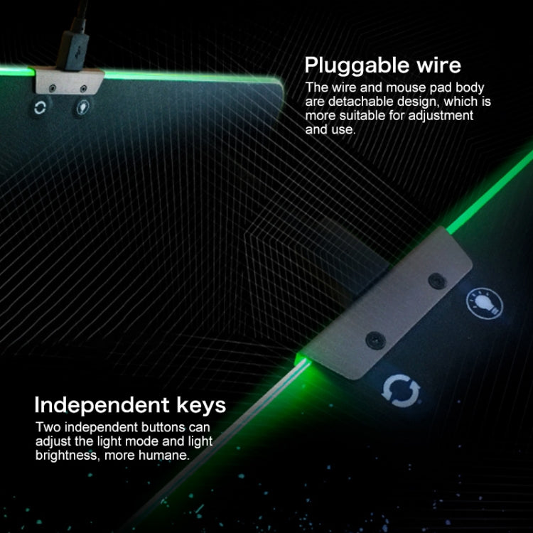Tappetino per mouse colorato RGB Lenovo Maya Light Game Service, Maya Light