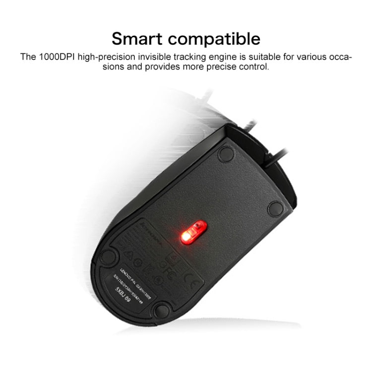 Mouse cablato Lenovo M120 Pro Fashion Office Red Dot, M120 Pro Wired Mouse