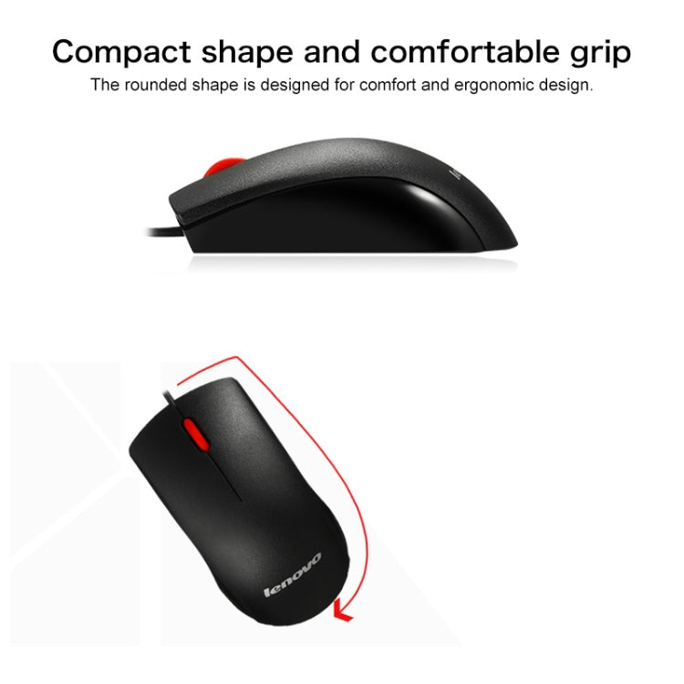 Mouse cablato Lenovo M120 Pro Fashion Office Red Dot, M120 Pro Wired Mouse