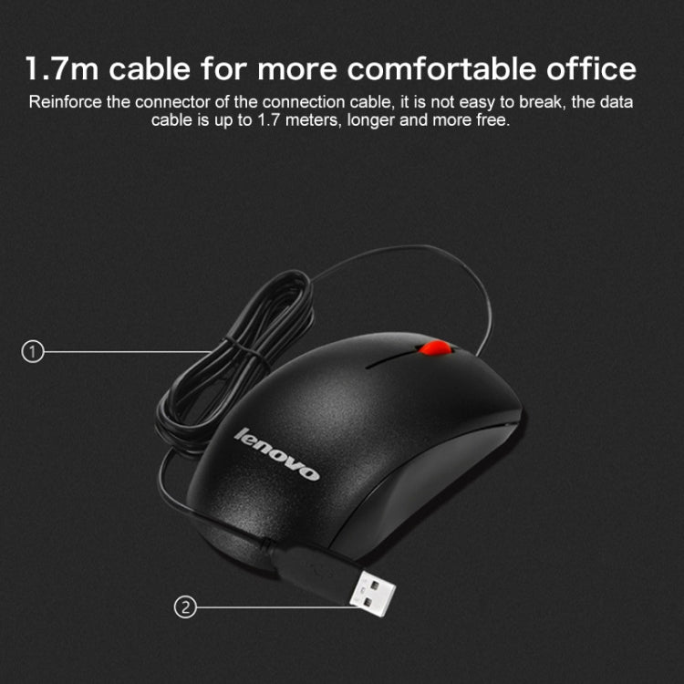 Mouse cablato Lenovo M120 Pro Fashion Office Red Dot, M120 Pro Wired Mouse