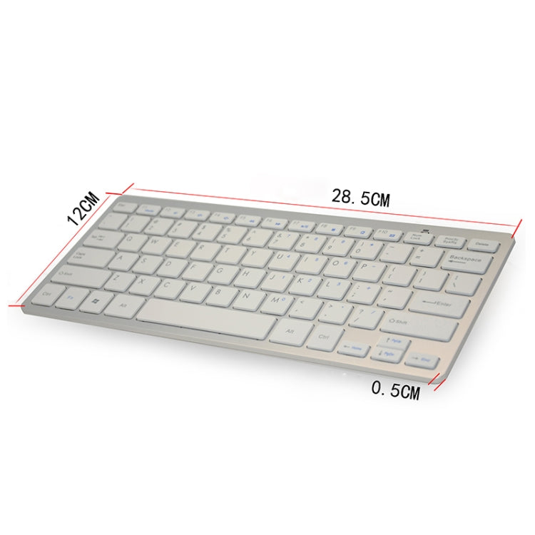 Tastiera multimediale wireless KM-808 da 2,4 GHz + mouse ottico wireless con ricevitore USB impostato per computer PC portatile, consegna colore mouse casuale, KM-808 Keyboard + Pen Mouse (White), KM-808 Keyboard + Pen Mouse (Black)