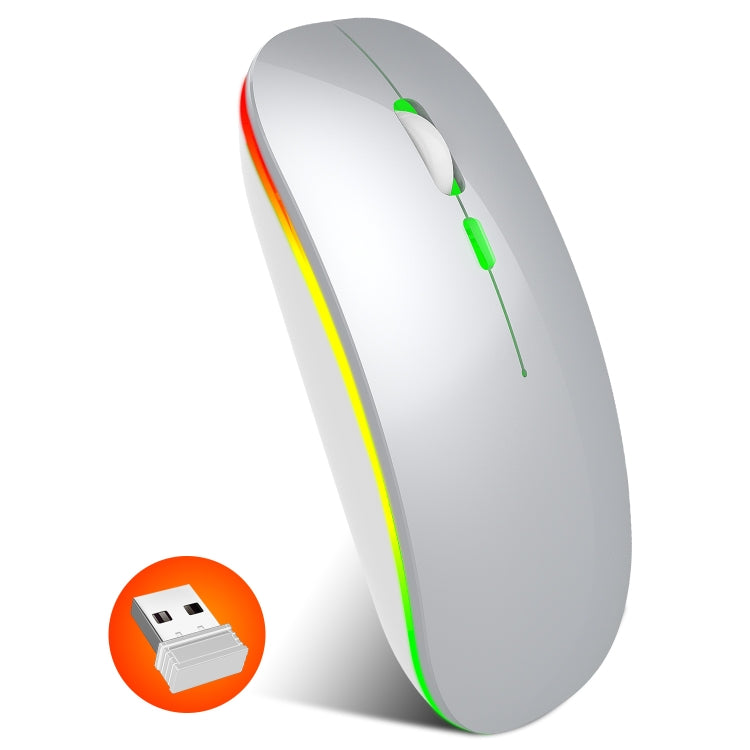 Mouse silenzioso wireless colorato HXSJ M40 a 4 tasti 2.4G