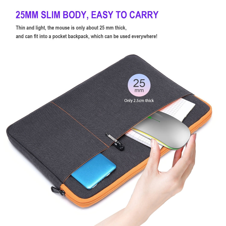 Mouse silenzioso wireless colorato HXSJ M40 a 4 tasti 2.4G