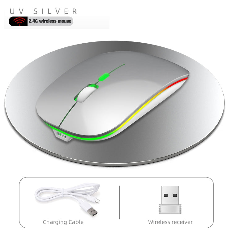 Mouse silenzioso wireless colorato HXSJ M40 a 4 tasti 2.4G