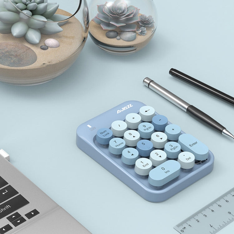 Tastiera numerica con tasti colorati misti wireless Ajazz AK18 2.4G, Mixed Color Keys