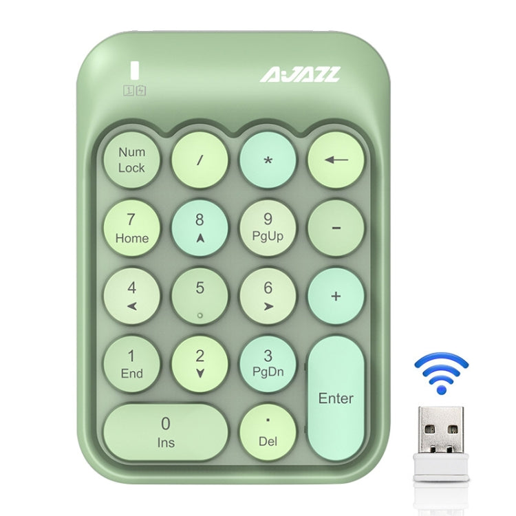 Tastiera numerica con tasti colorati misti wireless Ajazz AK18 2.4G, Mixed Color Keys