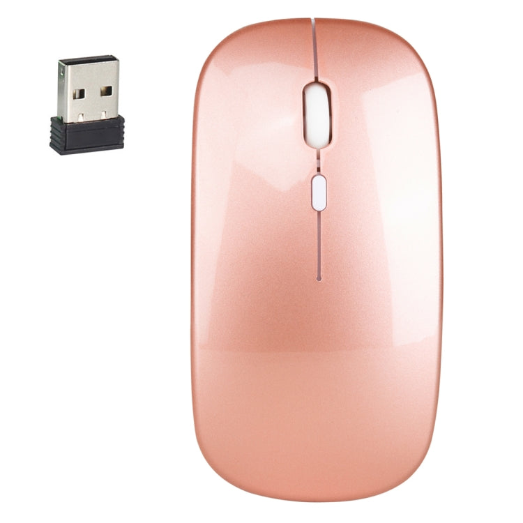 Mouse ottico silenzioso regolabile a tre velocità wireless HXSJ M80 da 2,4 GHz 1600 DPI, Black, Grey, Gold, Rose Gold, Silver, White