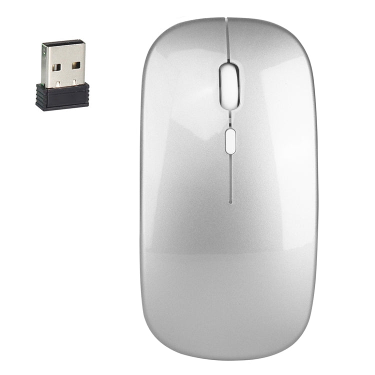Mouse ottico silenzioso regolabile a tre velocità wireless HXSJ M80 da 2,4 GHz 1600 DPI, Black, Grey, Gold, Rose Gold, Silver, White
