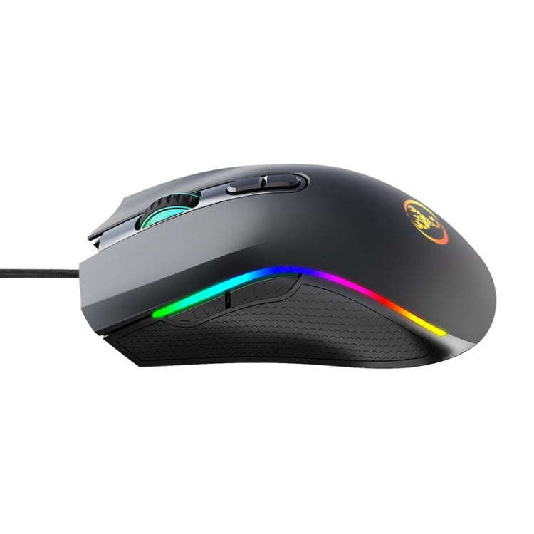 HXSJ A869 Type-C 7200 dpi 6 modalità regolabile 7 tasti RGB con luce da gioco cablata, A869RGB-TYPE-C