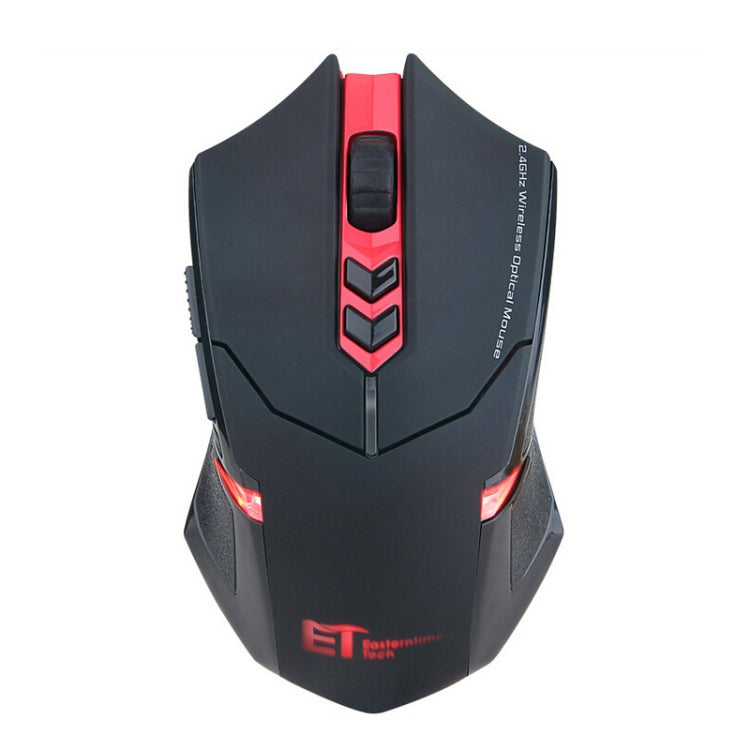 Mouse da gioco wireless muto ET X-08 a 7 tasti 2400 DPI 2.4G con ricevitore USB e retroilluminazione colorata