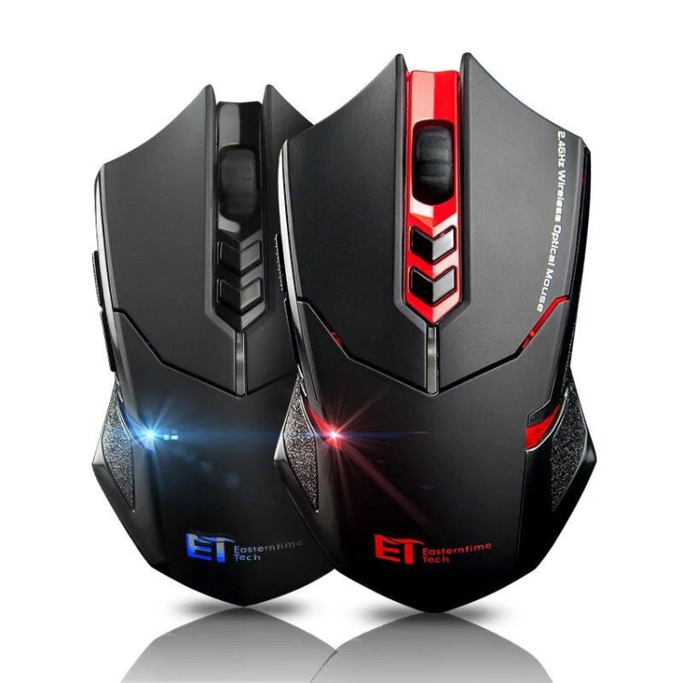 Mouse da gioco wireless muto ET X-08 a 7 tasti 2400 DPI 2.4G con ricevitore USB e retroilluminazione colorata