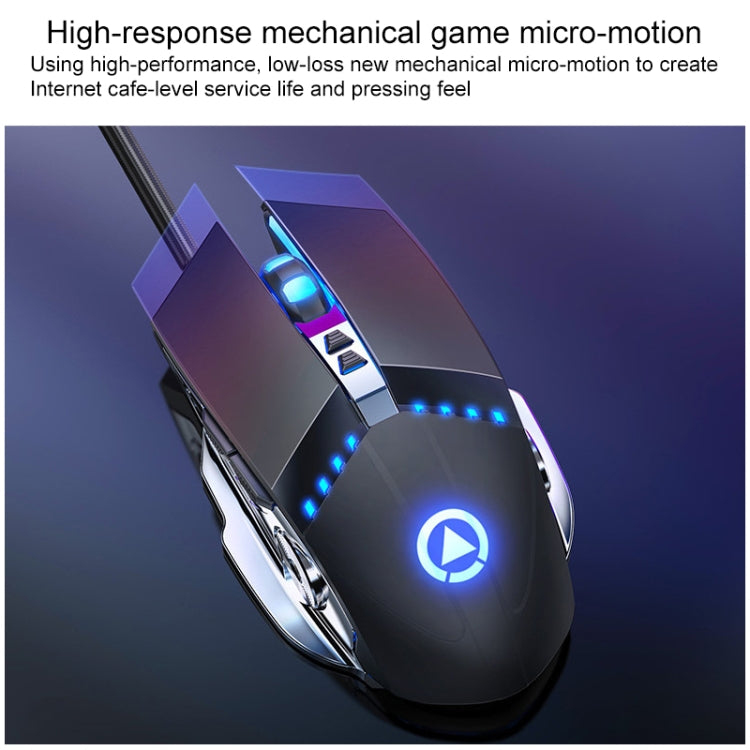 Set mouse tastiera da gioco YINDIAO V2 silenzioso con sensazione meccanica
