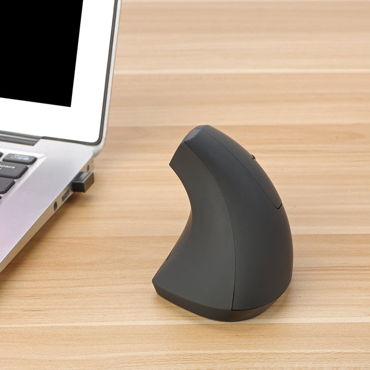 Mouse verticale ottico wireless HXSJ T22 da 2,4 GHz a 4 tasti 2400 DPI con ergonomia regolabile, 4 Buttons T22 Black, 4 Buttons T22 Grey