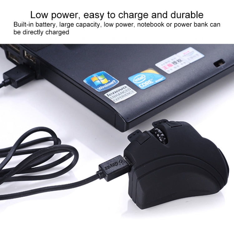 GM306DM Mouse wireless ricaricabile Bluetooth + 2,4 GHz bimodale Lazy Finger Ring Mouse