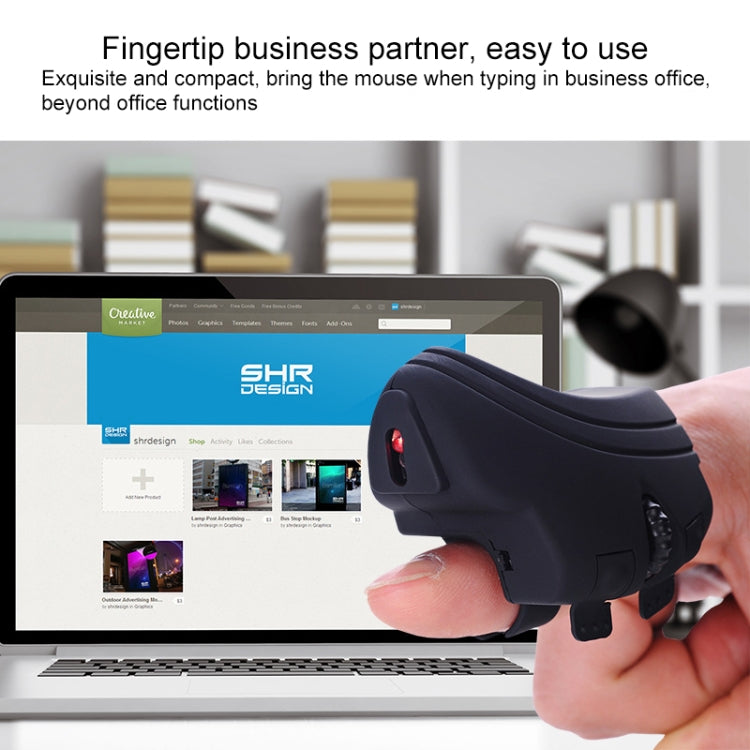 GM306DM Mouse wireless ricaricabile Bluetooth + 2,4 GHz bimodale Lazy Finger Ring Mouse