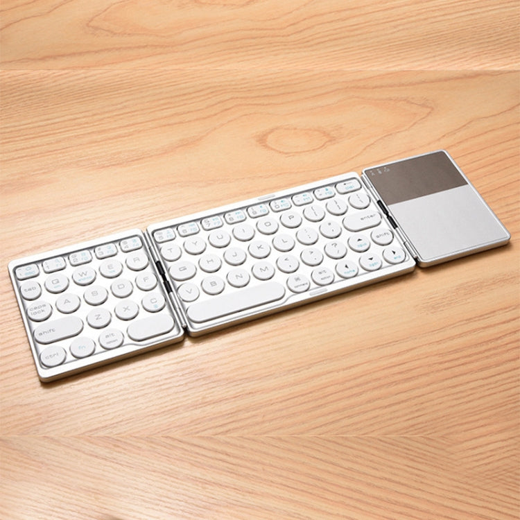 Tastiera Bluetooth wireless ricaricabile tripla GK408 con touchpad, supporto Android / IOS / Windows