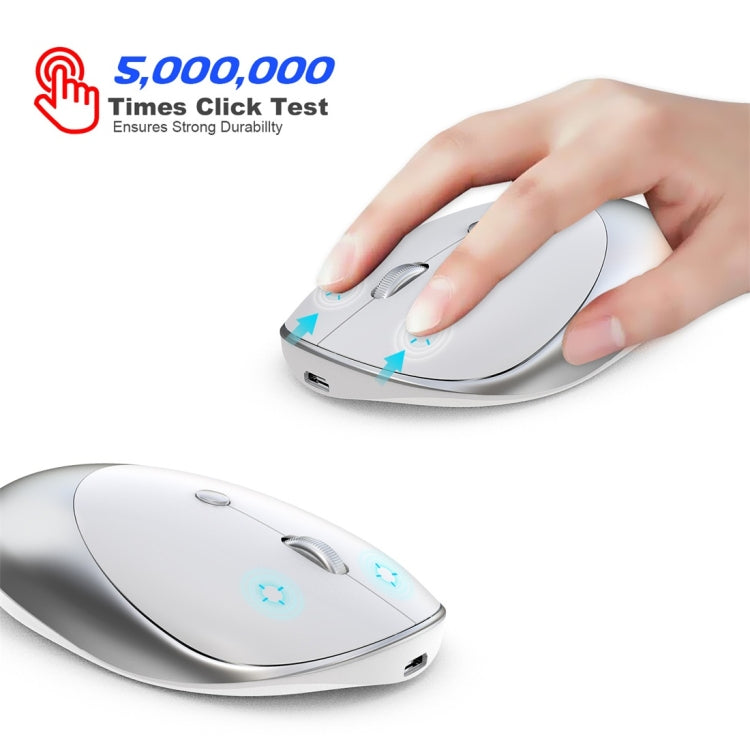 Mouse Bluetooth wireless dal design silenzioso a tre modalità HXSJ T36 2.4G Bluetooth 5.0 + 3.0