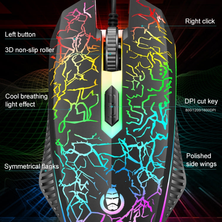 SHIPADOO D620 Kit mouse tastiera da gioco retroilluminato a colori RGB cablato a 104 tasti per laptop, PC