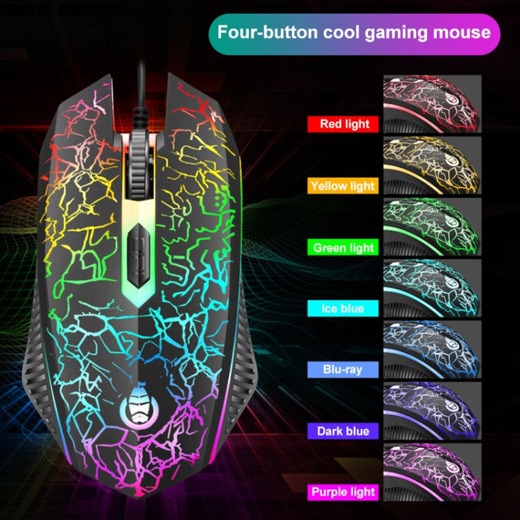 SHIPADOO D620 Kit mouse tastiera da gioco retroilluminato a colori RGB cablato a 104 tasti per laptop, PC