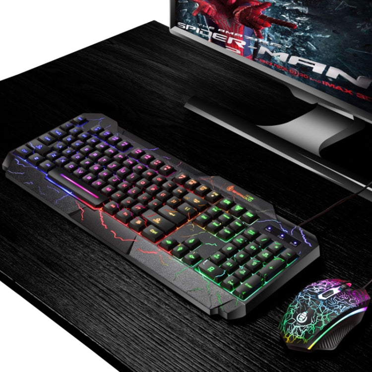 SHIPADOO D620 Kit mouse tastiera da gioco retroilluminato a colori RGB cablato a 104 tasti per laptop, PC