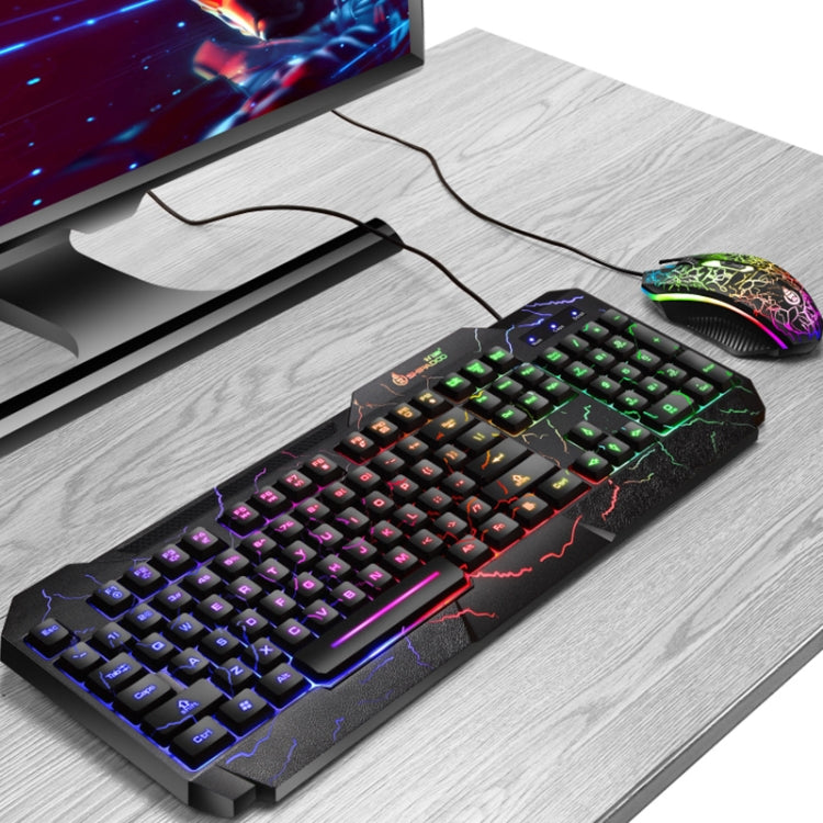 SHIPADOO D620 Kit mouse tastiera da gioco retroilluminato a colori RGB cablato a 104 tasti per laptop, PC