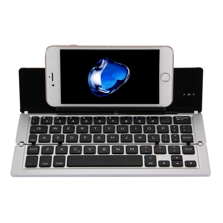 F18 Tastiera wireless Bluetooth pieghevole ultrasottile ricaricabile a 58 tasti con supporto