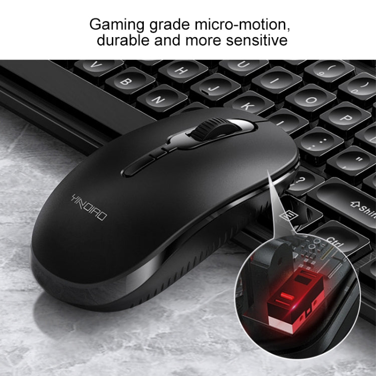 Set tastiera mouse wireless silenzioso per ufficio aziendale YINDIAO V3 Max