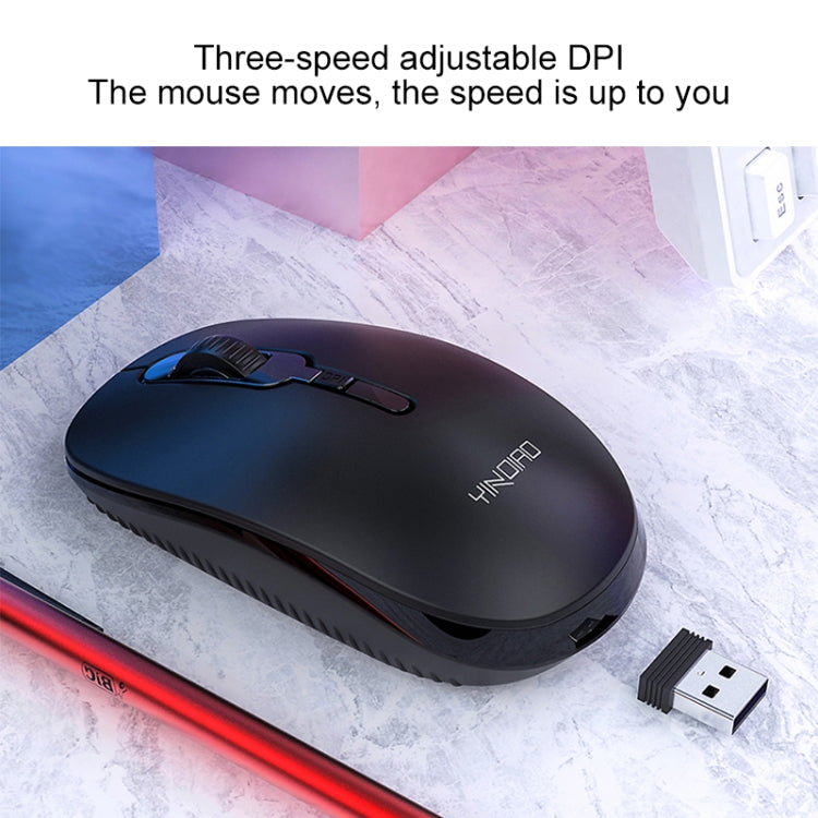 Set tastiera mouse wireless silenzioso per ufficio aziendale YINDIAO V3 Max