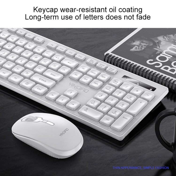 Set tastiera mouse wireless silenzioso per ufficio aziendale YINDIAO V3 Max