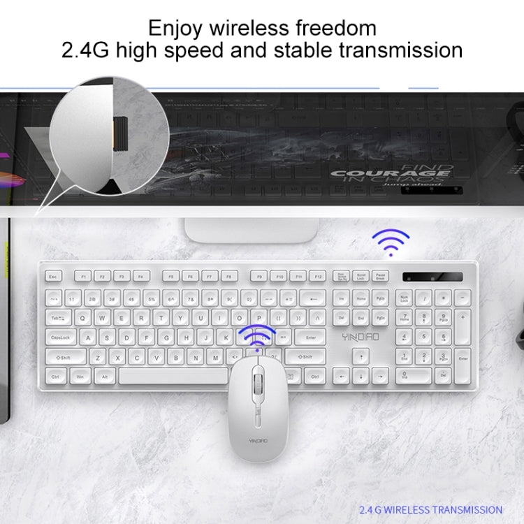 Set tastiera mouse wireless silenzioso per ufficio aziendale YINDIAO V3 Max