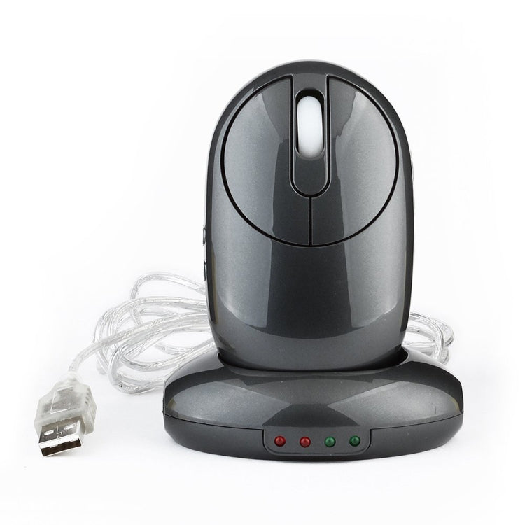 Mouse ottico wireless ricaricabile MZ-012 2.4G 1200 DPI con HUB USB a 3 porte/dock di ricarica