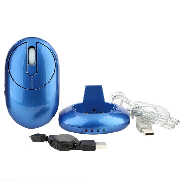 Mouse ottico wireless ricaricabile MZ-012 2.4G 1200 DPI con HUB USB a 3 porte/dock di ricarica