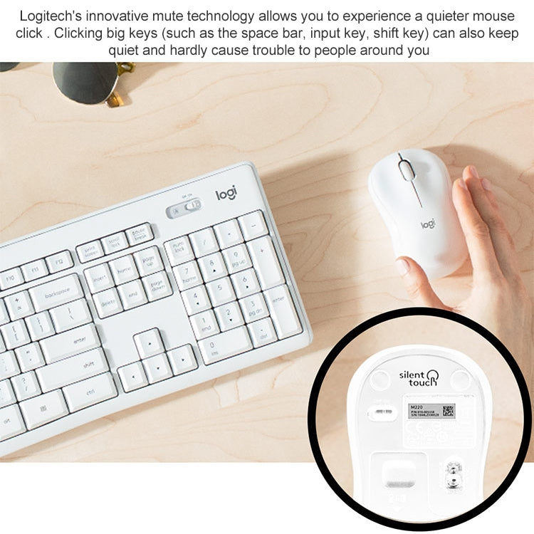Set tastiera e mouse wireless USB Logitech MK295