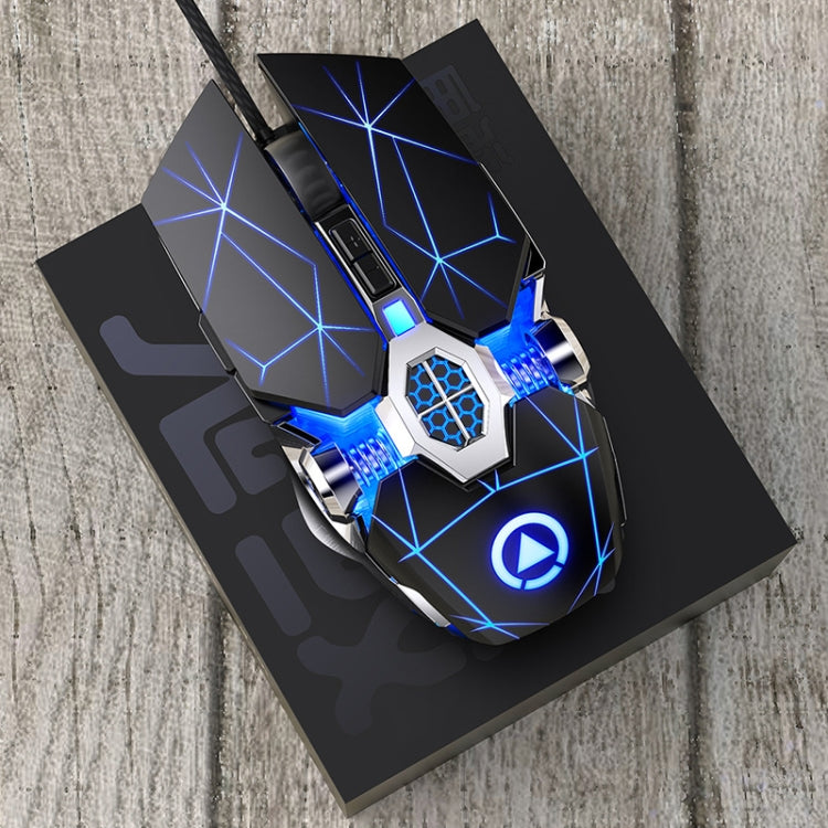 Mouse meccanico da gioco cablato con luce RGB regolabile a 4 modalità YINDIAO 3200 DPI, stile: versione audio, Style: Audio Version