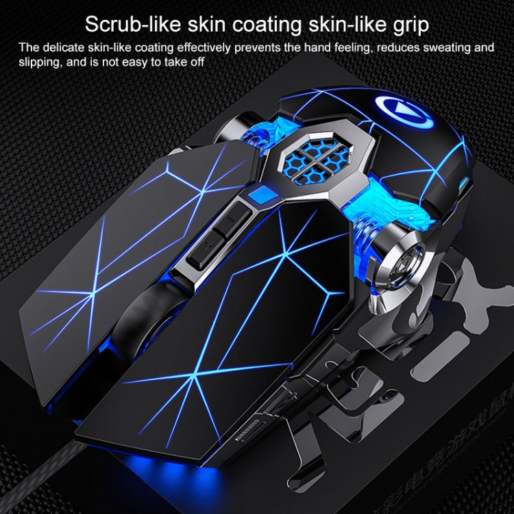 Mouse meccanico da gioco cablato con luce RGB regolabile a 4 modalità YINDIAO 3200 DPI, stile: versione audio, Style: Audio Version