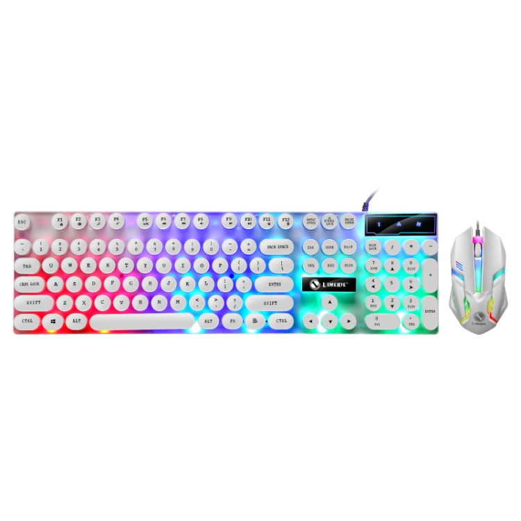 Set tastiera e mouse cablati punk retroilluminati con sensazione meccanica TX300