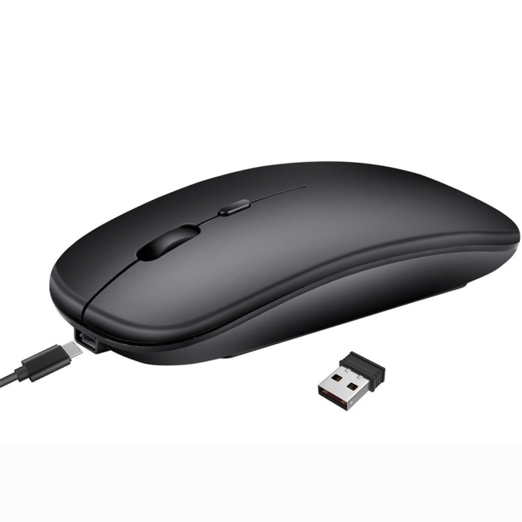 Mouse per PC notebook Bluetooth wireless a doppia modalità ultrasottile silenzioso ricaricabile HXSJ M90 da 2,4 GHz