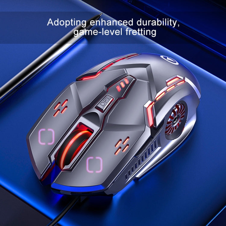 Mouse da gioco cablato con luce RGB a 6 tasti regolabile YINDIAO G5 3200 DPI, G5 White, G5 Black