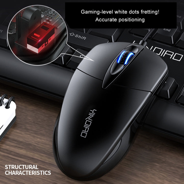 Mouse aziendale cablato con luce RGB a 3 tasti YINDIAO G2 1000 DPI
