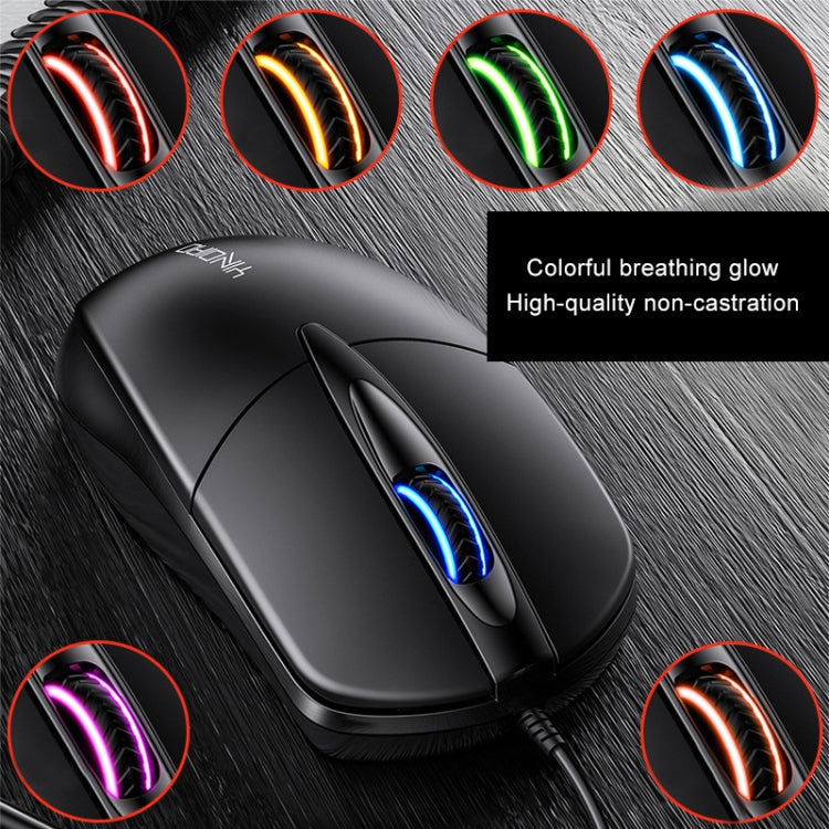 Mouse aziendale cablato con luce RGB a 3 tasti YINDIAO G2 1000 DPI