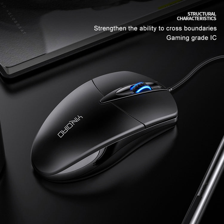 Mouse aziendale cablato con luce RGB a 3 tasti YINDIAO G2 1000 DPI