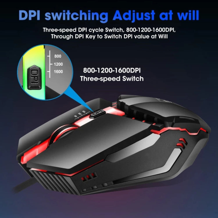 Mouse da gioco cablato con streamer USB RGB ZGB K3