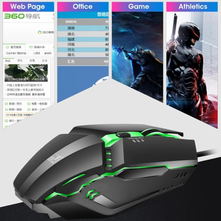 Mouse da gioco cablato con streamer USB RGB ZGB K3