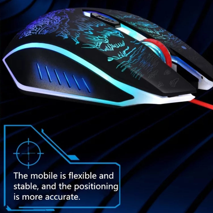 Mouse da gioco retroilluminato da gioco cablato USB ZGB T9