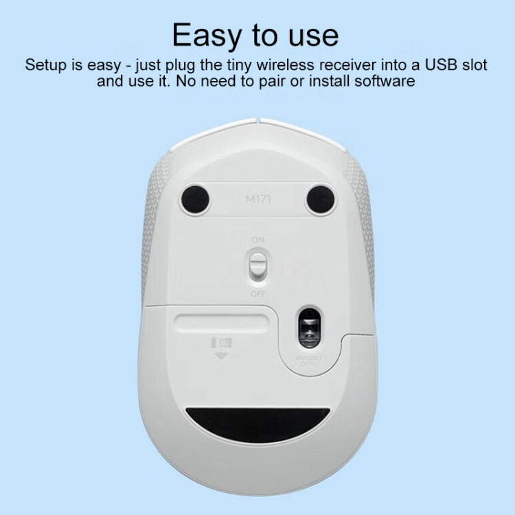 Mouse senza fili Logitech M172 1000 DPI 2,4 GHz